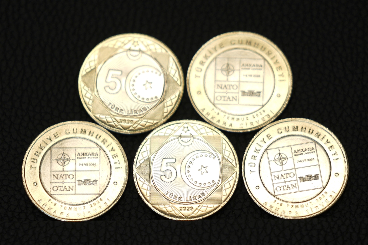 Ankara'daki NATO Zirvesi anısına tedavülde kullanılacak özel 5 lira basıldı