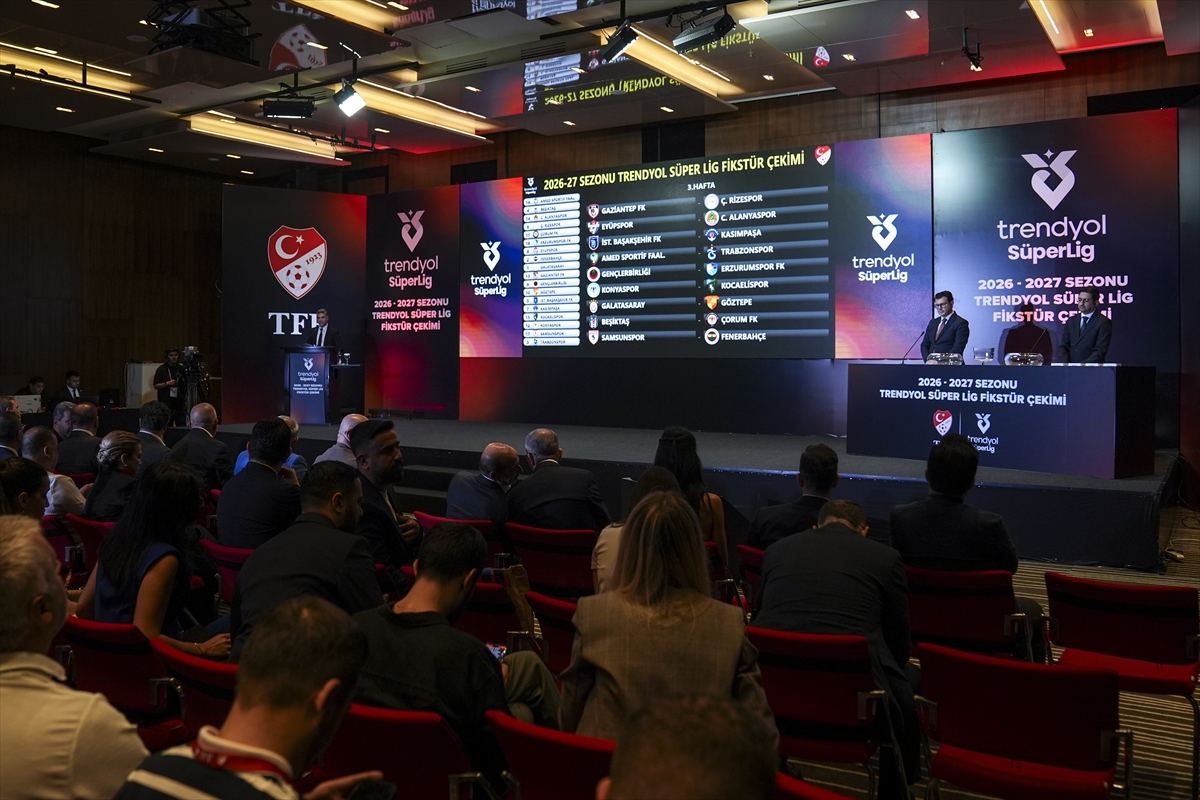 Süper Lig'de 2026-2027 sezonunun fikstür çekimi yapıldı