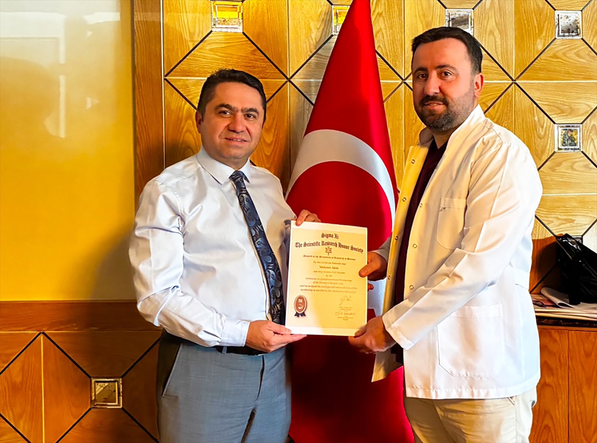 Prof. Dr. Mehmet Akın, uluslararası bilim kuruluşu Sigma Xi'ye tam üye seçildi 