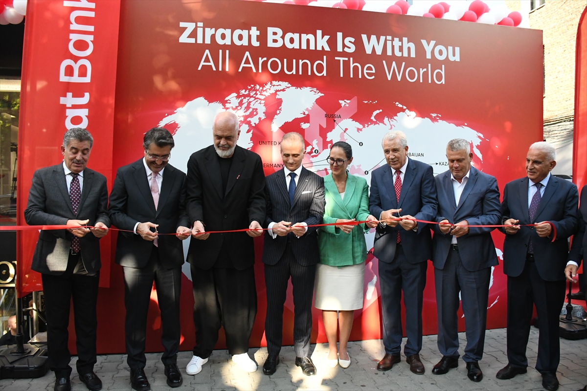 Arnavutluk'un başkenti Tiran'da Ziraat Bankası şubesi açıldı 