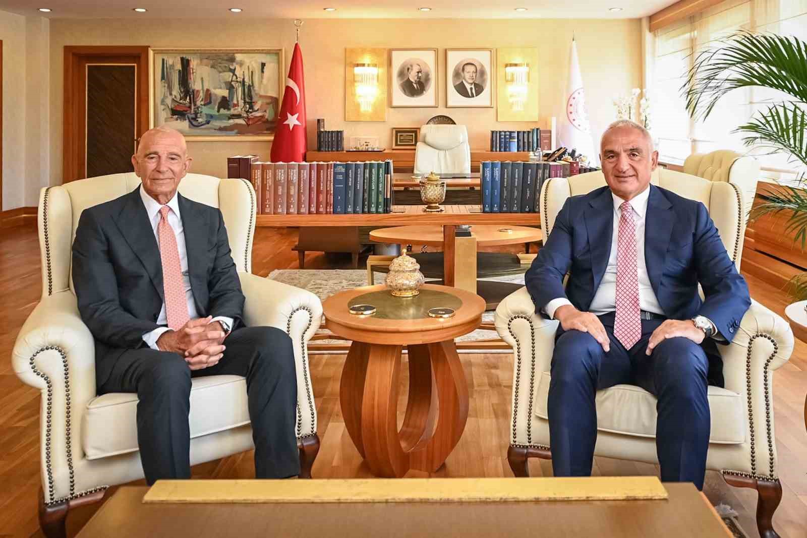 Bakan Ersoy, ABD Büyükelçi Barrack ile turizm ve kültür işbirliğini görüştü