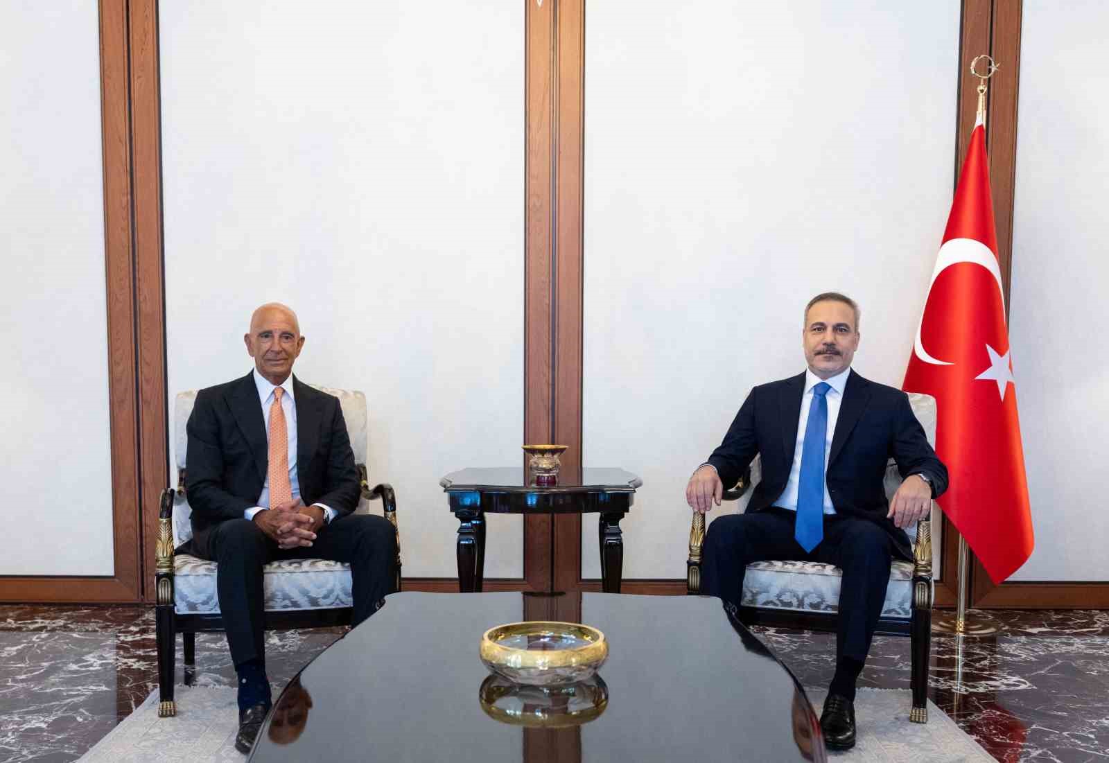 Dışişleri Bakanı Fidan, ABD'nin Suriye-Irak Özel Temsilcisi Barrack'ı kabul etti