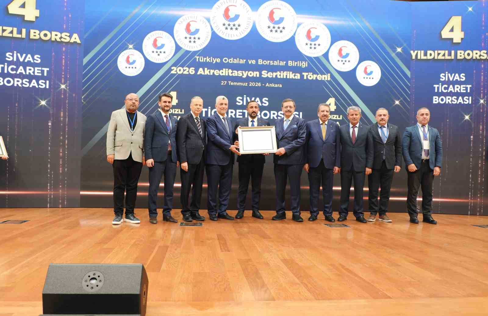 Sivas Ticaret Borsası TOBB akreditasyonunu aldı